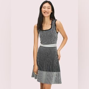 Brand new Kate spade striped rib-knit sweater dress